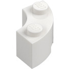 LEGO Vit Kloss 2 x 2 Runda Hörn med knoppskåra och förstärkt undersida (85080)