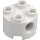 LEGO Bianco Mattoncino 2 x 2 Rotondo con Fori (17485 / 79566)