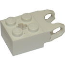 LEGO blanc Brique 2 x 2 avec Balle Socket et Axlehole (Prise renforcée large) (62712)