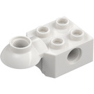 LEGO Blanc Brique 2 x 2 avec Horizontal Articulation de rotation (48170 / 48442)