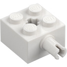 LEGO White Brick 2 x 2 with Pin and Axlehole (6232 / 42929)