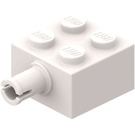 LEGO White Brick 2 x 2 with Pin and No Axle Hole (4730)