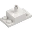 LEGO Wit Steen 2 x 2 met Verticaal Pin en 1 x 2 Kant Plates (30592 / 42194)