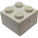 LEGO Weiß Backstein 2 x 2 ohne Kreuzstützen (3003)