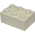 LEGO hvid Klods 2 x 3 (Tidligere uden krydsstøtte) (3002)