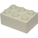 LEGO blanc Brique 2 x 3 (Plus tôt, sans supports croisés) (3002)
