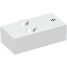 LEGO blanc Brique 2 x 4 Braille avec Division "÷" (69374)
