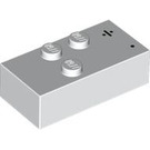 LEGO blanc Brique 2 x 4 Braille avec Dot et Division Sign (70879)