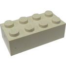 LEGO White Brick 2 x 4 (Earlier, without Cross Supports) (3001)