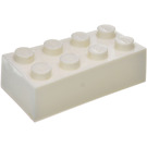 LEGO Weiß Backstein 2 x 4 ohne Internal Supports