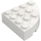 LEGO White Brick 4 x 4 Round Corner (2577)