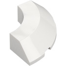 LEGO White Brick 4 x 4 Round Corner Wide (5649)