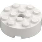 LEGO White Brick 4 x 4 Round with Hole (87081)