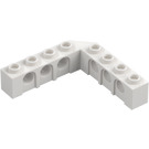 LEGO Hvit Kloss 5 x 5 Hjørne med Hull (28973 / 32555)