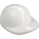 LEGO White Cap with Short Curved Bill with Short Curved Bill (86035)