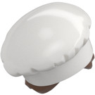 LEGO Blanc Chef Chapeau avec Reddish Marron Cheveux (31895 / 100923)