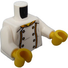 LEGO Bianco Chef Minifigure Busto (973 / 76382)