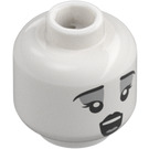 LEGO White Choir Ghost Head (Recessed Solid Stud) (3274)