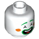 LEGO White Citrus the Clown Minifigure Head (Recessed Solid Stud) (3626 / 68369)