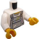LEGO Weiß City People Pack Painter Minifig Torso (973 / 76382)