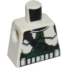 LEGO hvid Clone Commander Gree Star Wars Torso uden arme (973)