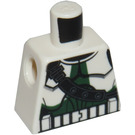 LEGO blanc Clone Commander Gree Star Wars Torse sans bras (973)