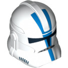 LEGO Weiß Clone Trooper Helm (Phase 2) mit 501st Legion (11217 / 12963)