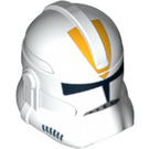 레고 하얀색 Clone Trooper 헬멧 (Phase 2) ~와 함께 Bright 빛 주황색 212th Legion (11217 / 13702)