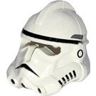 LEGO Wit Clone Trooper Helm met Zwart Markeringen (52063 / 88768)