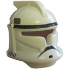 LEGO Weiß Clone Trooper Helm mit Grau und Schwarz Markings