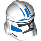 LEGO Weiß Clone Trooper Helm mit Löcher mit ARC Trooper Blau (2019 / 106817)