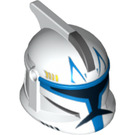 LEGO Bianco Clone Trooper Casco con Fori con Blu Striscia (61189 / 63151)