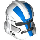 LEGO Wit Clone Trooper Helm met Gaten met Blauw Strepen (11217 / 91757)