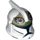 LEGO White Clone Trooper Helmet with Holes with Clone Gunner Pattern (61189 / 85039)