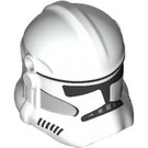 LEGO Weiß Clone Trooper Helm mit Löcher mit Phase 2 Markings (2019 / 106136)