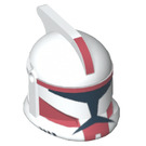 LEGO White Clone Trooper Helmet with Holes with Red Markings (61189 / 64250)