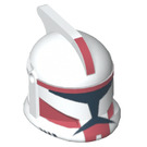 LEGO Wit Clone Trooper Helm met Gaten met Rood Markeringen (61189 / 64250)