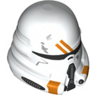 LEGO Weiß Clone Trooper Helm mit Orange Marks (16930 / 68742)