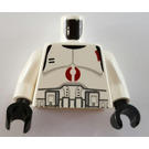 LEGO Weiß Clone Trooper mit Dark rot Emblems Torso (973)
