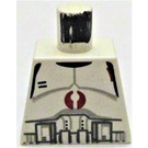 LEGO White Clone Trooper with Dark Red Emblems Torso without Arms (973)