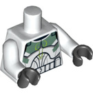 LEGO Bianco Clone Trooper con Verde sabbiato Decorazione Busto (973 / 76382)