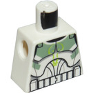 LEGO Weiß Clone Trooper mit Sand Green Dekoration Torso ohne Arme (973)