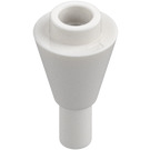 LEGO White Cone 1 x 1 Inverted with Bar (11610)