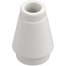 LEGO White Cone 1 x 1 with Top Groove (28701 / 59900)