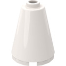 LEGO White Cone 2 x 2 x 2 (Safety Stud)