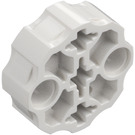 LEGO White Connector Round with Pin and Axle Holes (31511 / 98585)