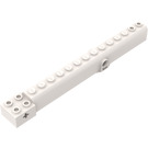 LEGO White Crane Arm Outside with Pegholes (57779)