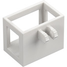 LEGO White Crane Basket 3 x 2 x 2 with Locking Hinge (51858 / 53030)