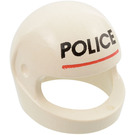 LEGO Blanc Crash Casque avec Underlined Police (2446 / 81881)