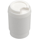 LEGO White Cup with Lid without Hole (15496)